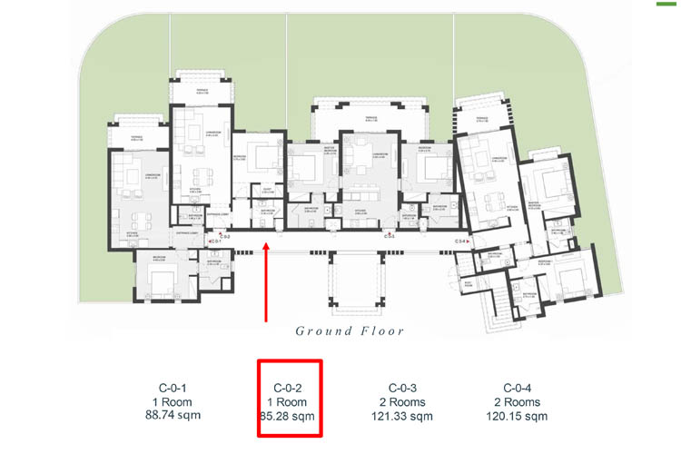 For sale 1 BR Apartment with Lagoon view - 10